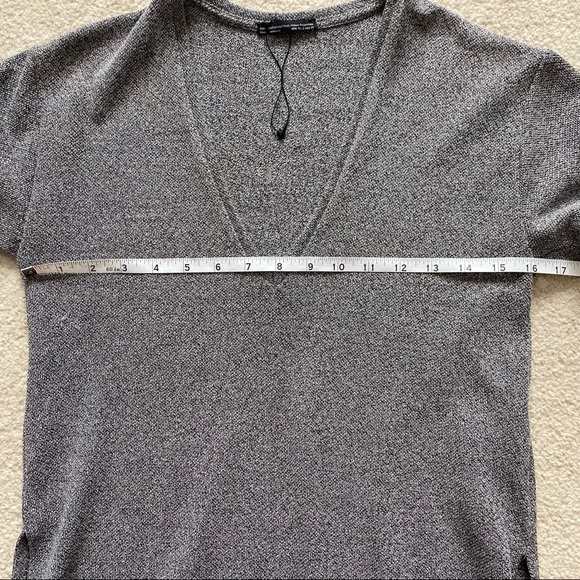 Zara Split Hem V-Neck Short Sleeve Tunic - Picture 8 of 10